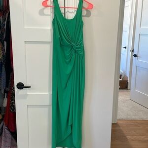 Lauren Ralph Lauren Bright Green Midi Stretch Dress